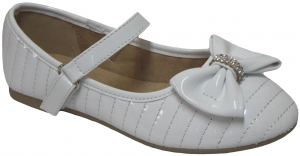 GIRLS BALLERINAS (2252517) WHITE PAT
